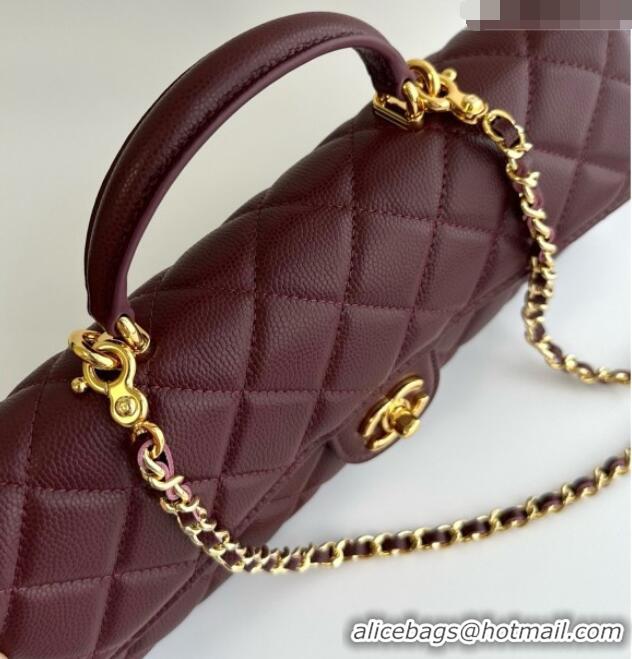Low Cost Chanel Clutch with Chain in Grained Calfskin AP5280 Burgundy 2026