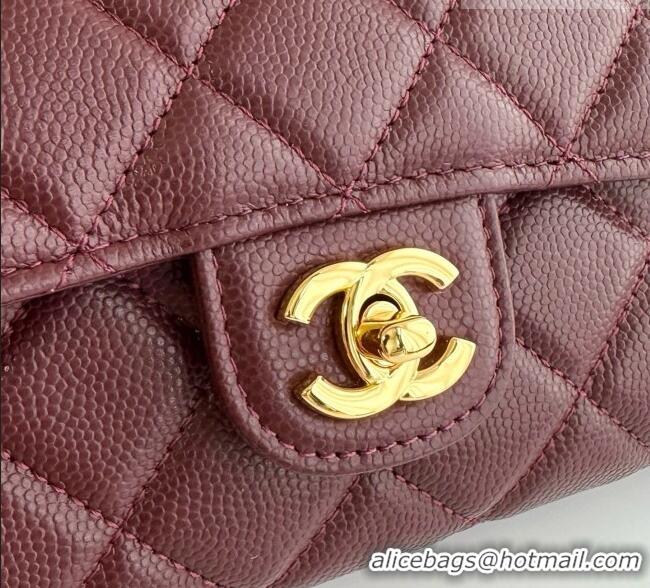 Low Cost Chanel Clutch with Chain in Grained Calfskin AP5280 Burgundy 2026