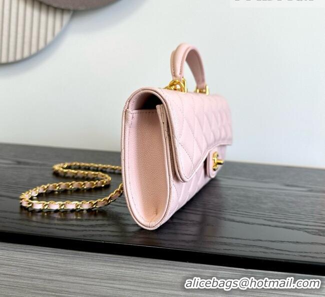 Inexpensive Chanel Clutch with Chain in Grained Calfskin AP5280 Pink 2026
