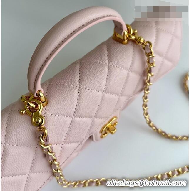 Inexpensive Chanel Clutch with Chain in Grained Calfskin AP5280 Pink 2026