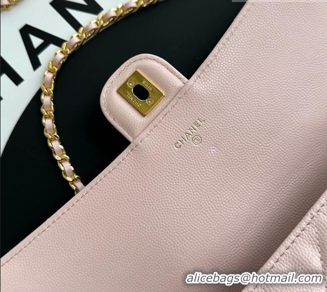 Inexpensive Chanel Clutch with Chain in Grained Calfskin AP5280 Pink 2026