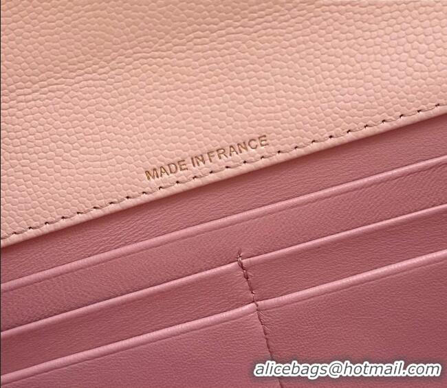 Inexpensive Chanel Clutch with Chain in Grained Calfskin AP5280 Pink 2026