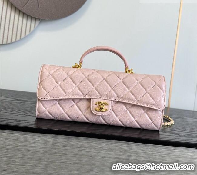 Inexpensive Chanel Clutch with Chain in Grained Calfskin AP5280 Pink 2026