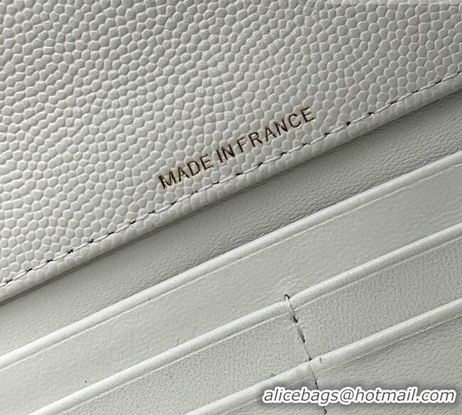 Famous Brand Chanel Clutch with Chain in Grained Calfskin AP5280 White 2026