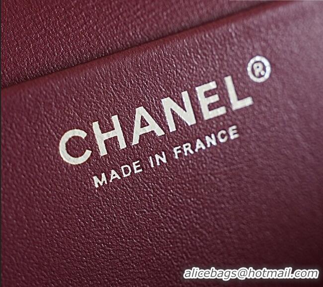 Well Crafted Chanel Small Maxi Flap Bag in Grained Calfskin AS6231 Dark Khaki/Silver 2026