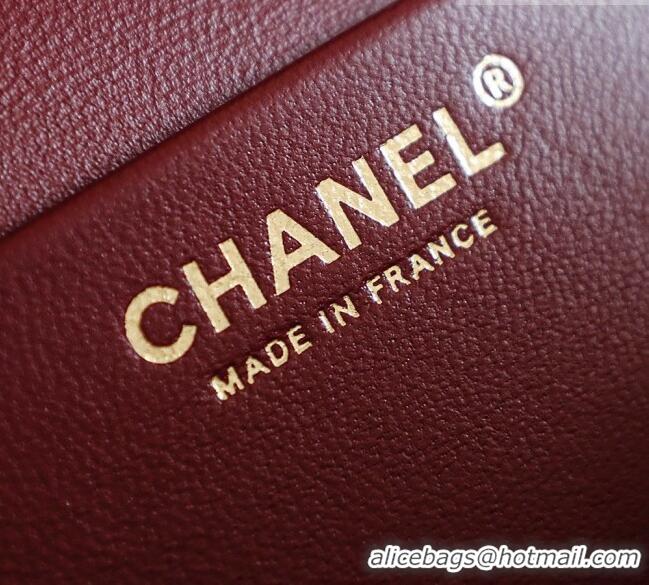 Best Grade Chanel Large Maxi Flap Bag in Grained Calfskin AS6233 Dark Khaki/Silver 2026