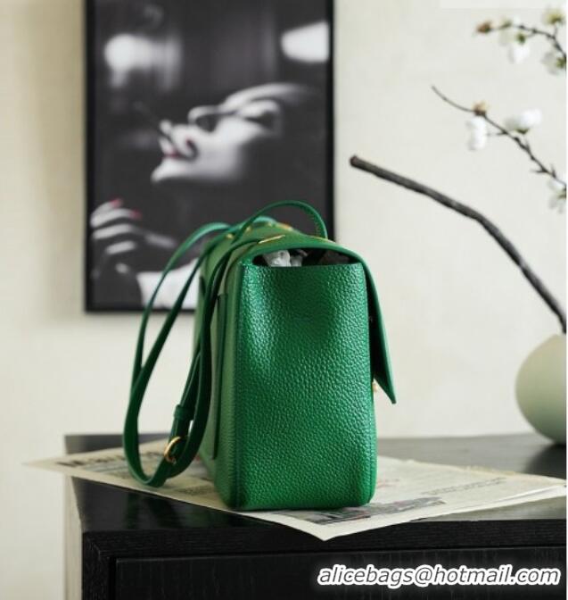 Top Quality Chanel Small Maxi Flap Bag in Grained Calfskin AS6231 Green/Gold 2026