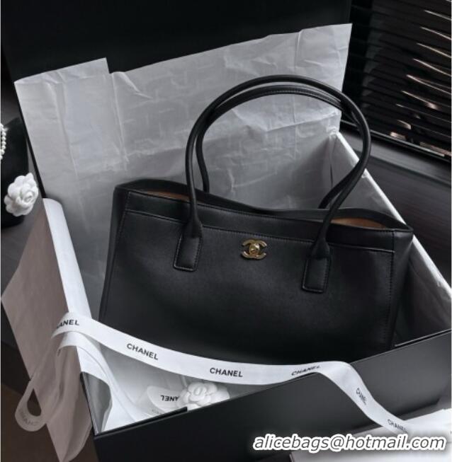 Most Popular Chanel Small Shopping Bag in Smooth Calfskin AS6243 Black 2026