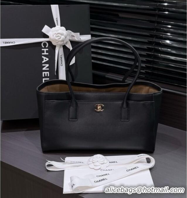 Most Popular Chanel Small Shopping Bag in Smooth Calfskin AS6243 Black 2026