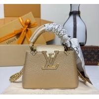 Good Quality Louis Vuitton LV Mirage Capucines Taurillon leather Nano M80749 Light Gold 2026