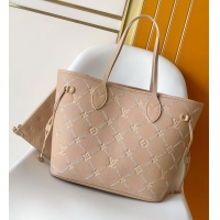 Grade Quality Louis Vuitton Monogram Empreinte Leather Neverfull MM M80758 Hazelnut Couture