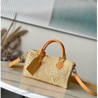 Reasonable Price Louis Vuitton Speedy 25 Bandouliere Natural Beige Raffia M14458 2026