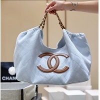 Best Price Chanel Coco Beach Small Shopping Bag Denim/Calfskin AS6191 Blue/Brown/Gold 2026