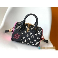 Top Grade Louis Vuitton Speedy Bandouliere 20 M27096 Black/White/Pink 2026