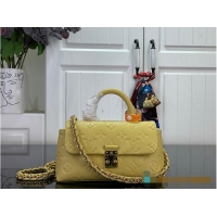 Best Quality Louis Vuitton Nano Madeleine Monogram Empreinte Leather M27043 Banana 2026