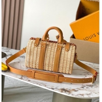 Trendy Design Louis Vuitton Keepall Bandoulière 25 Natural Beige Rattan M27054