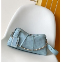 Original Cheap Louis Vuitton Mahina Couture Hand It All PM Bleu Olympe M27046