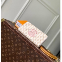 Grade Inexpensive Louis Vuitton LV Stamp Zippy Wallet M82487 Banana