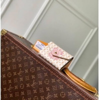 Modern Classic Louis Vuitton LV Stamp Victorine Wallet M82499 Nude Pink