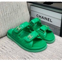 Cheap Price Chanel Slipper Green 01 6080415