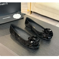 Most Popular Chanel Flower Shoes Black 6080418