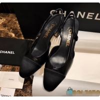 Pretty Style Chanel High Heel Slingback Black 6080421
