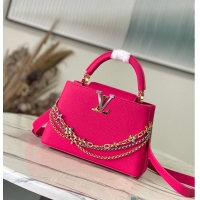 Luxury Discount Louis Vuitton Capucines BB Raspberry M25699
