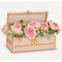 Best Price Louis Vuitton Malle Fleurs The Flower Trunk Lin Beige Monogram Original Canvas M35679
