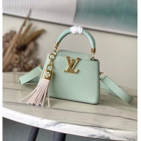 Top Design Louis Vuitton Capucines Mini Jade Green Taurillon Leather M15157