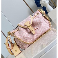 Discount Louis Vuitton Odyssee PM Monogram Emblème Rose Ruban Jacquard textile M25476