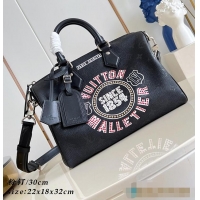 Well Crafted Louis Vuitton Speedy P9 Bandoulière 30 Jackets Black Cowhide leather M25477