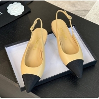 Luxurious Chanel Slingback Yellow 6080604