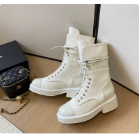 Classic Hot Chanel High Boots White 6080614