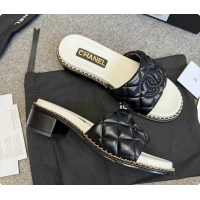 Unique Discount Chanel Black Sandals 6080703