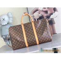 Well Crafted Louis Vuitton Keepall Bandoulière 50 Perforated Monogram coated canvas M14299
