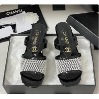 Most Popular Chanel Mules Black and White 60807010