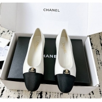 Charming Chanel White Ballet Flats 60807014