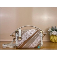 Well Crafted Louis Vuitton Side Trunk MM Quartz Calf leather and coated canvas M58955