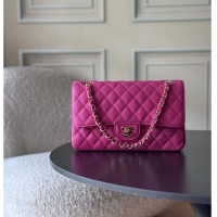 Best Price Chanel Medium Classic Handbag Grained Calfskin AS1112 Fuchsia/Gold 2026