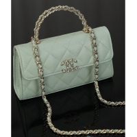 Good Looking Chanel 26P Cross Handle Kelly Chain Bag Grained Calfskin & Gold-Tone Metal AS6235 Light Green 2026