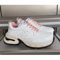 Good Quality Chanel Sneaker White & Pink 6080803