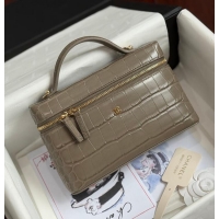 Well Crafted Chanel Métiers D'art Vanity with Chain Crocodile Embossed Calfskin AS6239 Dark Khaki/Gold 2026