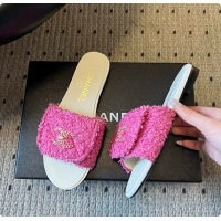 Charming Chanel Mules Tweed Pink 6080807