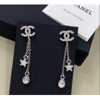 Famous Brand Chanel Star and Strass Earrings 0108 Silver 2026
