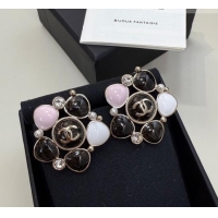 Shop Discount Chanel Stone Bloom Studs Earrings CH010805 Black 2026