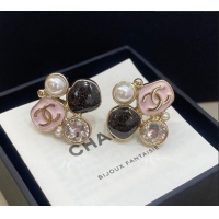 Best Price Chanel Stone Bloom Stud Earrings CH010806 Pink 2026