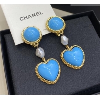 Particularly Recommended Chanel Heart Earrings CH012837 Blue 2026