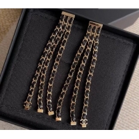Well Crafted Chanel Tassel Chain Earrings CH032027 Black 2026