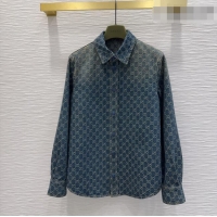 Discount Design Gucci GG Denim Shirt GG032501 Blue 2026