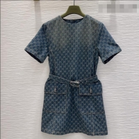Unique Discount Gucci GG Denim Dress GG032501 Blue 2026